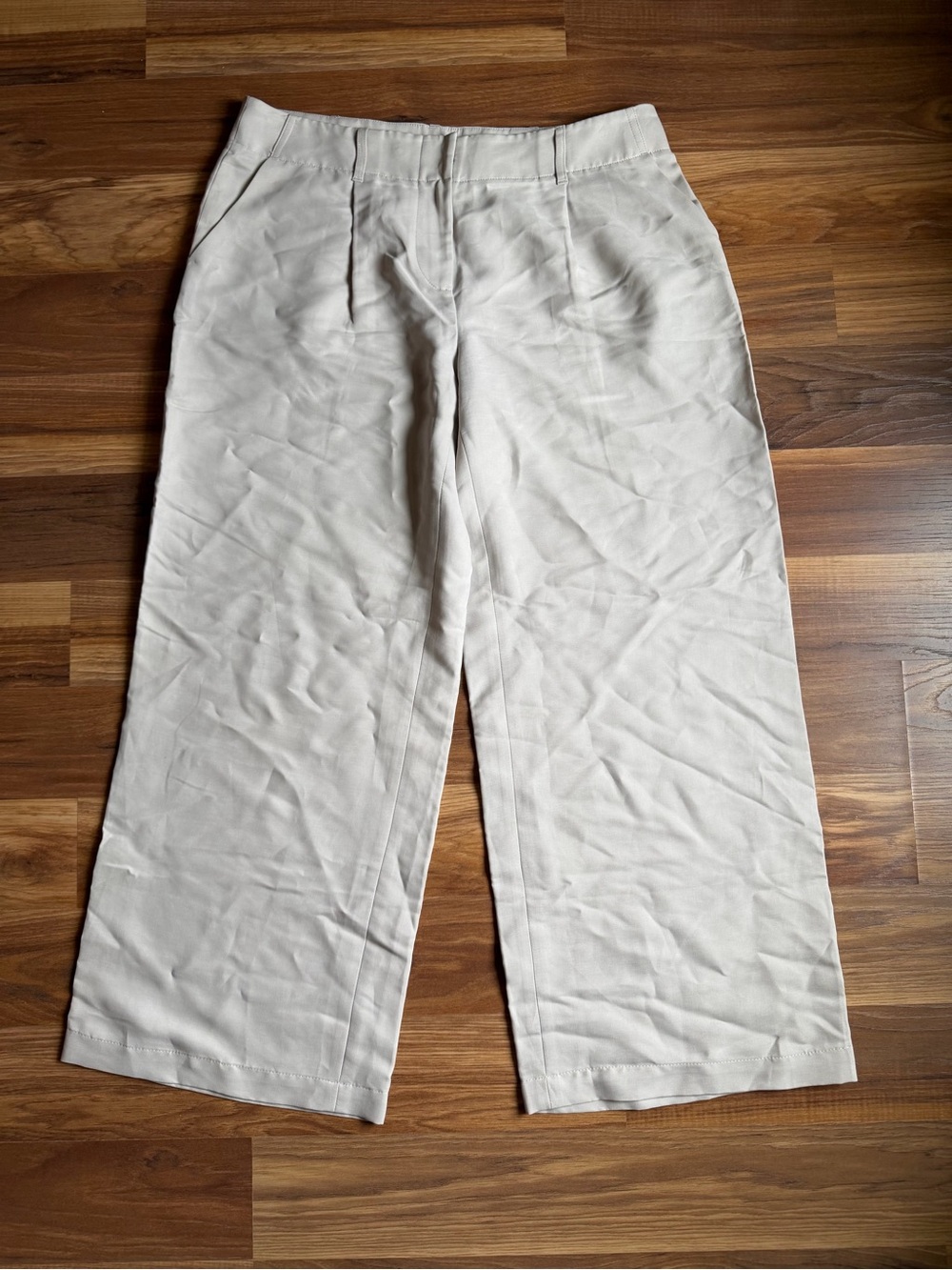 J.McLaughlin Women’s Ivory Wide-Leg Pants Size 10